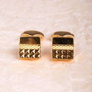 BABETTE WASSERMAN GOLD CUFF-LINK | MENS